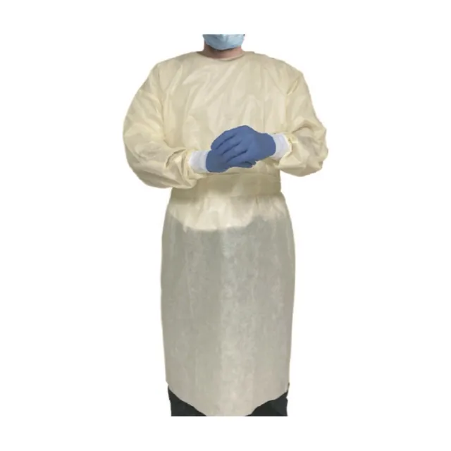 Yellow isolation gown