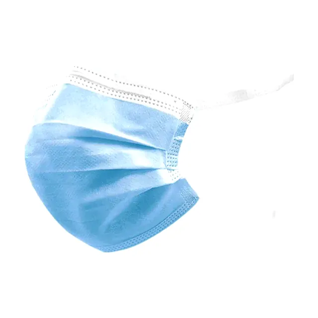 Blue surgical face mask